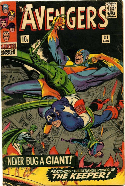 Cover for The Avengers (Marvel, 1963 series) #31 [British]