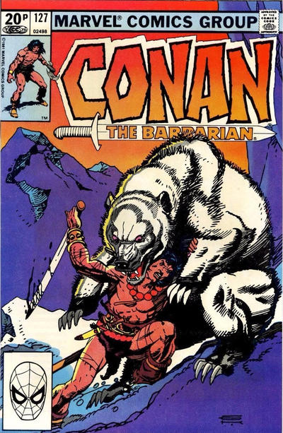 Cover for Conan the Barbarian (Marvel, 1970 series) #127 [British]