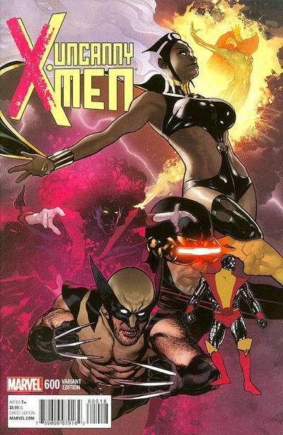 Cover for Uncanny X-Men (Marvel, 2013 series) #600 [Incentive Adam Hughes Variant]