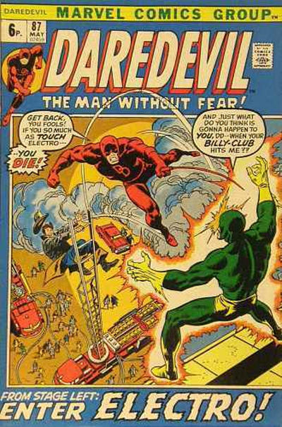 Cover for Daredevil (Marvel, 1964 series) #87 [British]