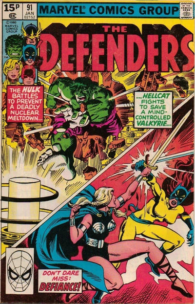 Cover for The Defenders (Marvel, 1972 series) #91 [British]