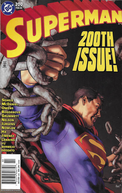 Cover for Superman (DC, 1987 series) #200 [Newsstand]