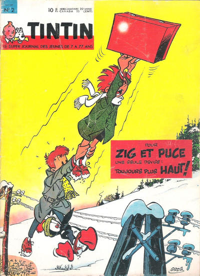 Cover for Le journal de Tintin (Le Lombard, 1946 series) #2/1965
