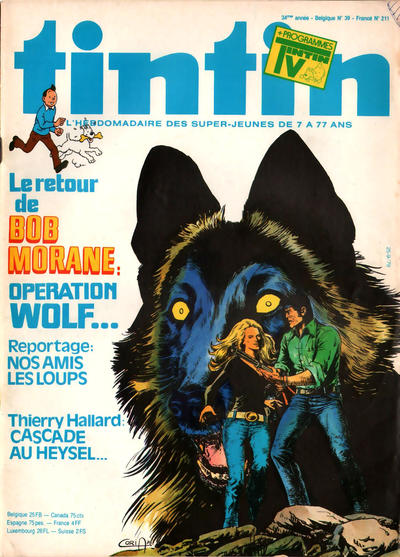 Cover for Le journal de Tintin (Le Lombard, 1946 series) #39/1979