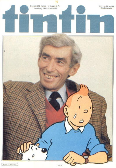 Cover for Le journal de Tintin (Le Lombard, 1946 series) #11/1983 [Herge]