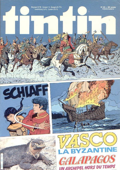 Cover for Le journal de Tintin (Le Lombard, 1946 series) #22/1983