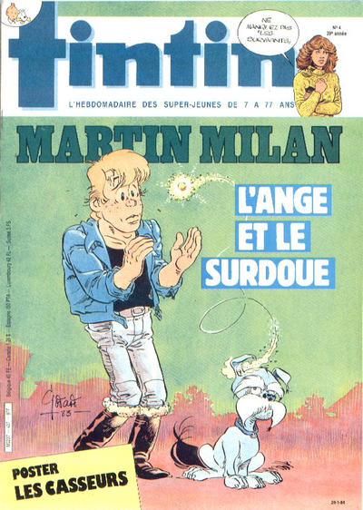 Cover for Le journal de Tintin (Le Lombard, 1946 series) #4/1984