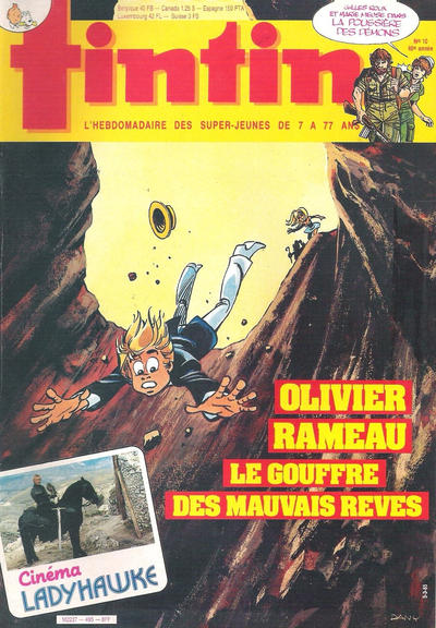 Cover for Le journal de Tintin (Le Lombard, 1946 series) #10/1985