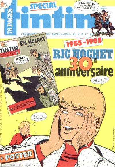 Cover for Le journal de Tintin (Le Lombard, 1946 series) #43/1985