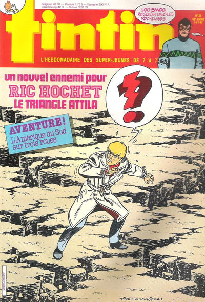 Cover for Le journal de Tintin (Le Lombard, 1946 series) #29/1987