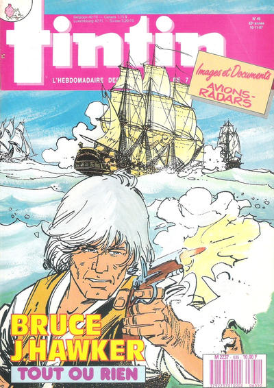 Cover for Le journal de Tintin (Le Lombard, 1946 series) #46/1987