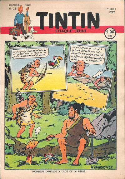 Cover for Le journal de Tintin (Le Lombard, 1946 series) #22/1949