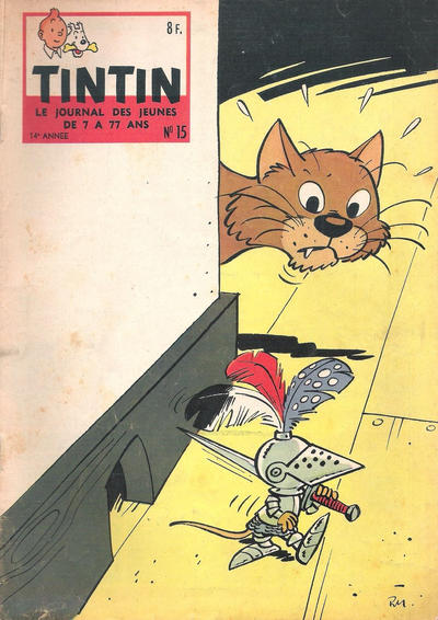 Cover for Le journal de Tintin (Le Lombard, 1946 series) #15/1959