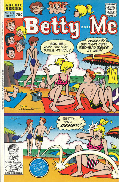 Cover for Betty and Me (Archie, 1965 series) #170 [Direct]