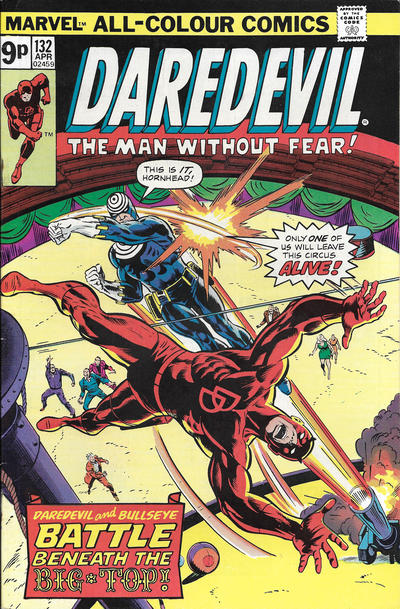 Cover for Daredevil (Marvel, 1964 series) #132 [British]