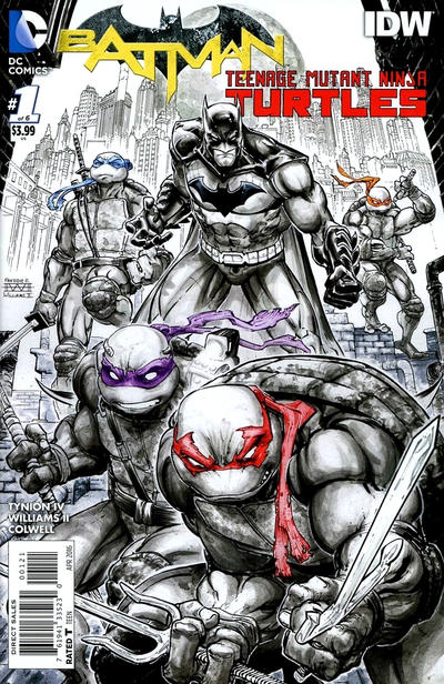Cover for Batman / Teenage Mutant Ninja Turtles (DC, 2016 series) #1 [Second Printing]