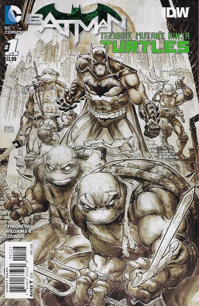 Cover for Batman / Teenage Mutant Ninja Turtles (DC, 2016 series) #1 [Third Printing]