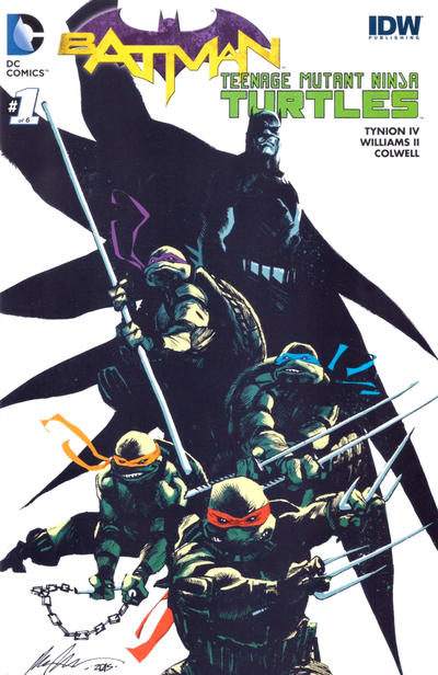 Cover for Batman / Teenage Mutant Ninja Turtles (DC, 2016 series) #1 [Fried Pie Rafael Albuquerque Cover]