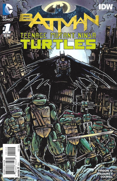Cover for Batman / Teenage Mutant Ninja Turtles (DC, 2016 series) #1 [Kevin Eastman Cover]