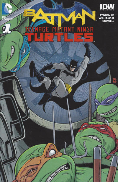 Cover for Batman / Teenage Mutant Ninja Turtles (DC, 2016 series) #1 [Newbury Comics Mike Allred Cover]