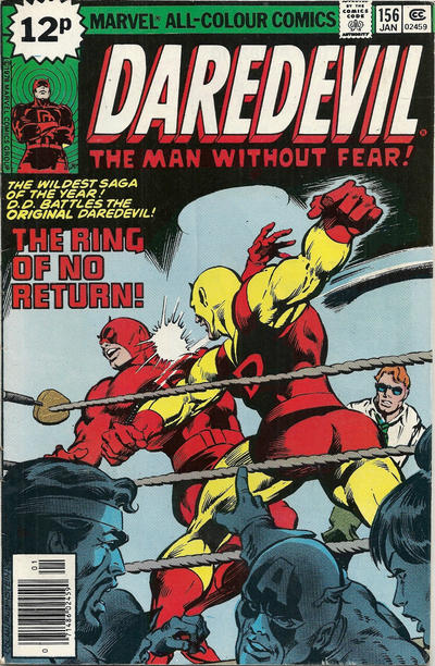 Cover for Daredevil (Marvel, 1964 series) #156 [British]