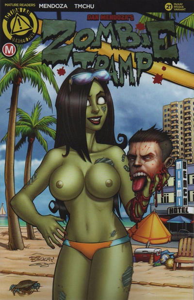 Cover for Zombie Tramp (Action Lab Comics, 2014 series) #21 [Incentive Bill McCay Risqué Variant]