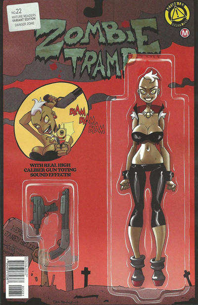 Cover for Zombie Tramp (Action Lab Comics, 2014 series) #22 [Dan Mendoza Action Figure Variant (Xula)]