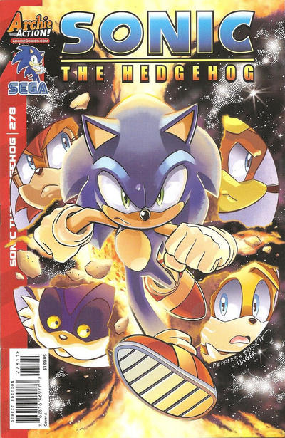 Cover for Sonic the Hedgehog (Archie, 1993 series) #278 [Cover A Jamal Peppers]