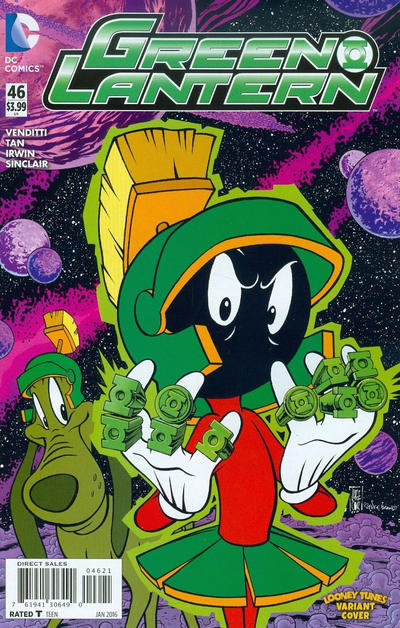 Cover for Green Lantern (DC, 2011 series) #46 [Jorge Corona & Spike Brandt Looney Tunes Cover]