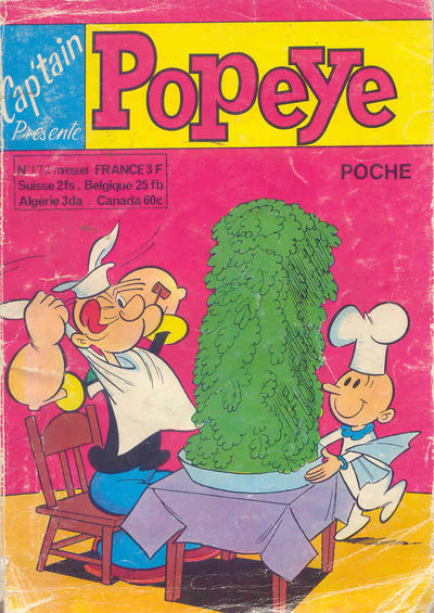 Cover for Cap'tain Présente Popeye (Société Française de Presse Illustrée (SFPI), 1964 series) #172