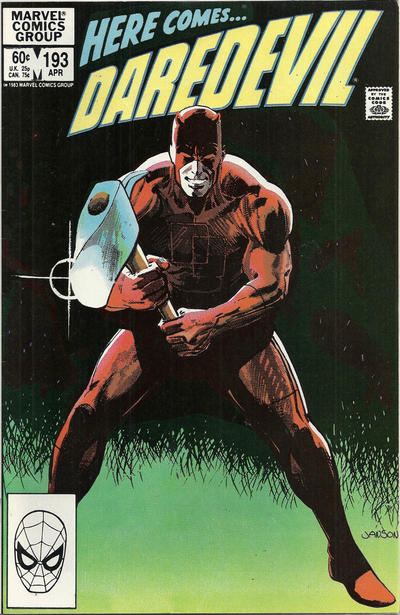 Cover for Daredevil (Marvel, 1964 series) #193 [Direct]