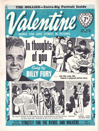 Cover Thumbnail for Valentine (IPC, 1957 series) #28 August 1965