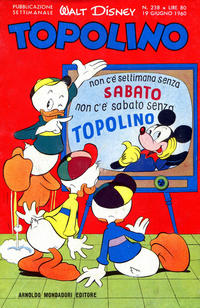 Cover Thumbnail for Topolino (Mondadori, 1949 series) #238
