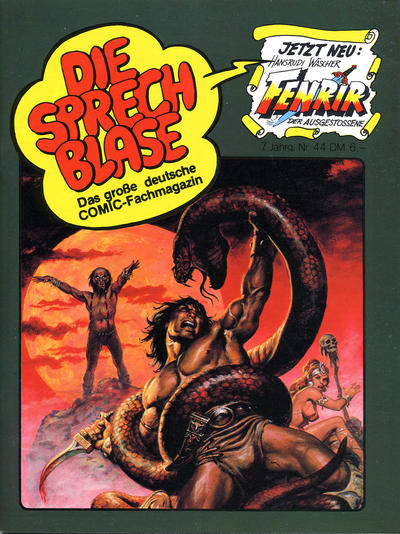 Cover for Die Sprechblase (Norbert Hethke Verlag, 1978 series) #44