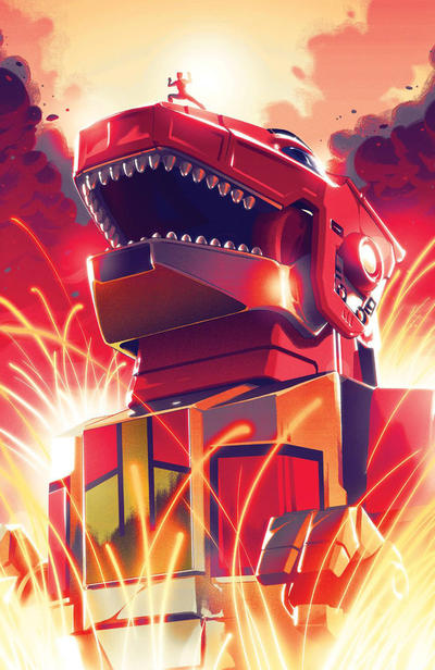 Cover for Mighty Morphin Power Rangers (Boom! Studios, 2016 series) #1 [Goñi Montes Zord Variant]