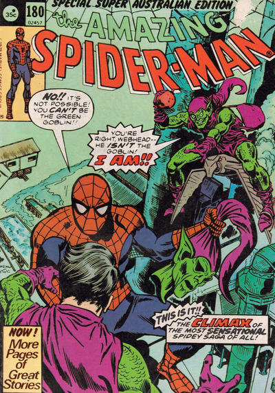 Cover for The Amazing Spider-Man (Yaffa / Page, 1977 ? series) #180