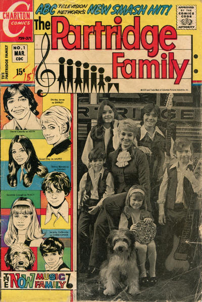Cover for The Partridge Family (Charlton, 1971 series) #1 [Black and White Photo]