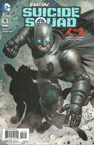 Cover for New Suicide Squad (DC, 2014 series) #18 [Batman v Superman Cover]