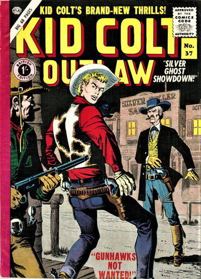 Cover for Kid Colt Outlaw (Thorpe & Porter, 1950 ? series) #37