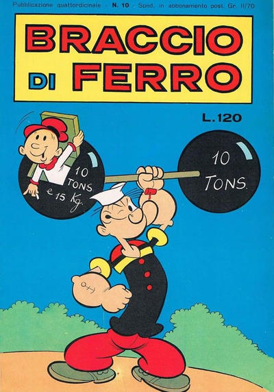 Cover for Braccio di Ferro (Edizioni Bianconi, 1963 series) #10/1971