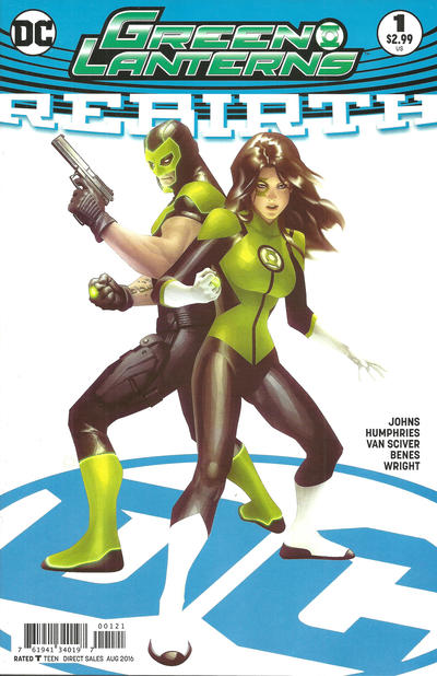 Cover for Green Lanterns: Rebirth (DC, 2016 series) #1 [Alex Garner Cover]