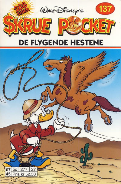 Cover for Skrue Pocket (Hjemmet / Egmont, 1984 series) #137 - De flygende hestene [Reutsendelse]