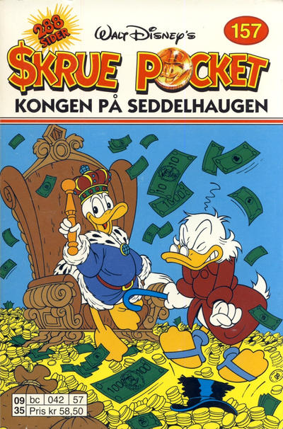 Cover for Skrue Pocket (Hjemmet / Egmont, 1984 series) #157 - Kongen på seddelhaugen
