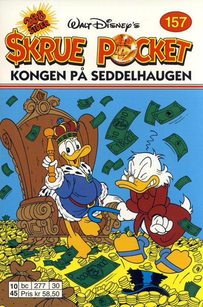 Cover for Skrue Pocket (Hjemmet / Egmont, 1984 series) #157 - Kongen på seddelhaugen [Reutsendelse]
