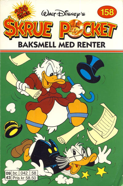 Cover for Skrue Pocket (Hjemmet / Egmont, 1984 series) #158 - Baksmell med renter