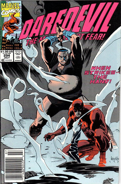 Cover for Daredevil (Marvel, 1964 series) #294 [Newsstand]
