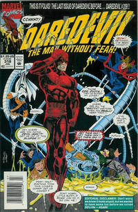 Cover for Daredevil (Marvel, 1964 series) #318 [Newsstand]