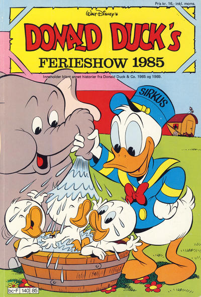 Cover for Donald Ducks Show (Hjemmet / Egmont, 1957 series) #[48] - Ferieshow 1985