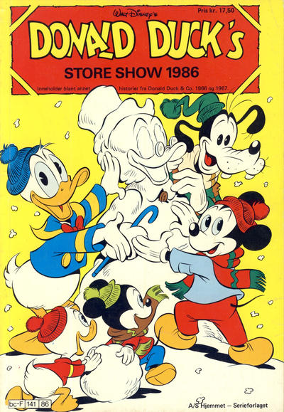 Cover for Donald Ducks Show (Hjemmet / Egmont, 1957 series) #[52] - Store show 1986