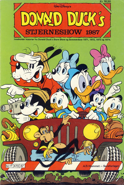 Cover for Donald Ducks Show (Hjemmet / Egmont, 1957 series) #[56] - Stjerneshow 1987